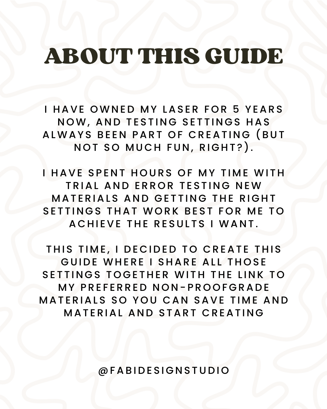 A Glowforge Digital Guide to all my Non-Proofgrade Settings