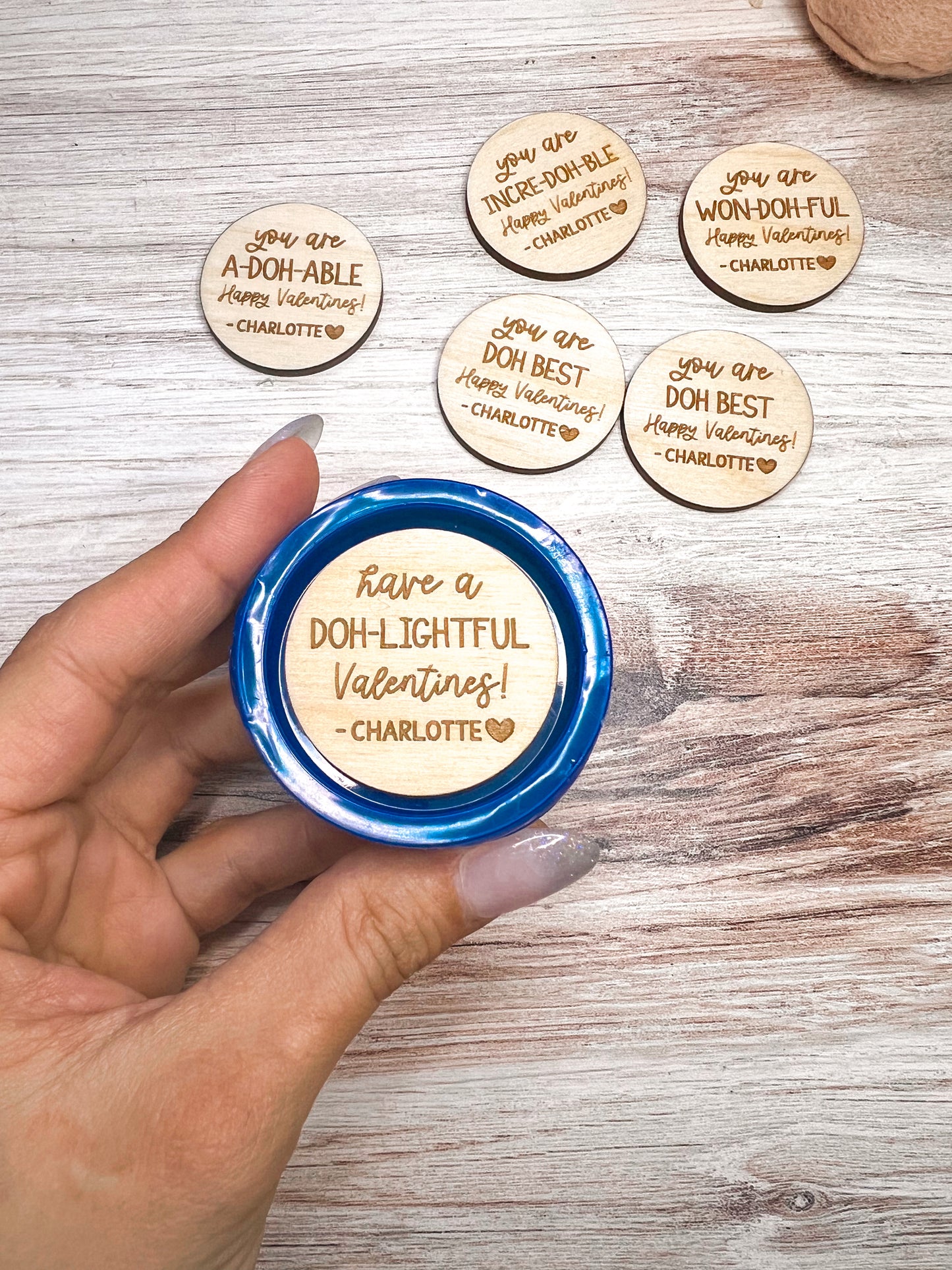 Valentine's Play Doh Tags