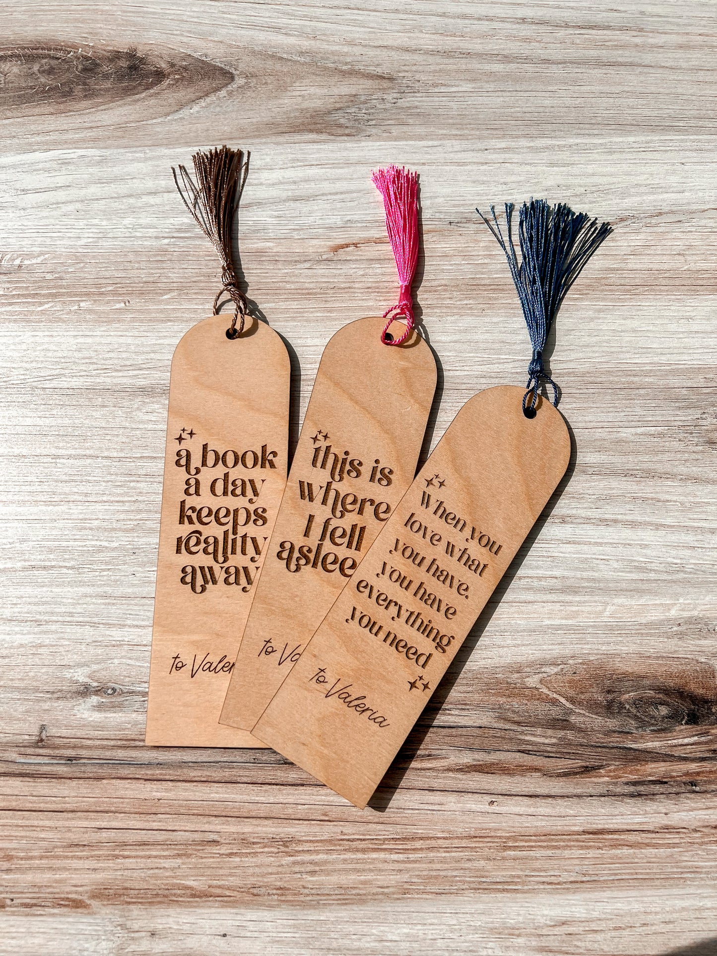 Personalized Wooden Bookmark