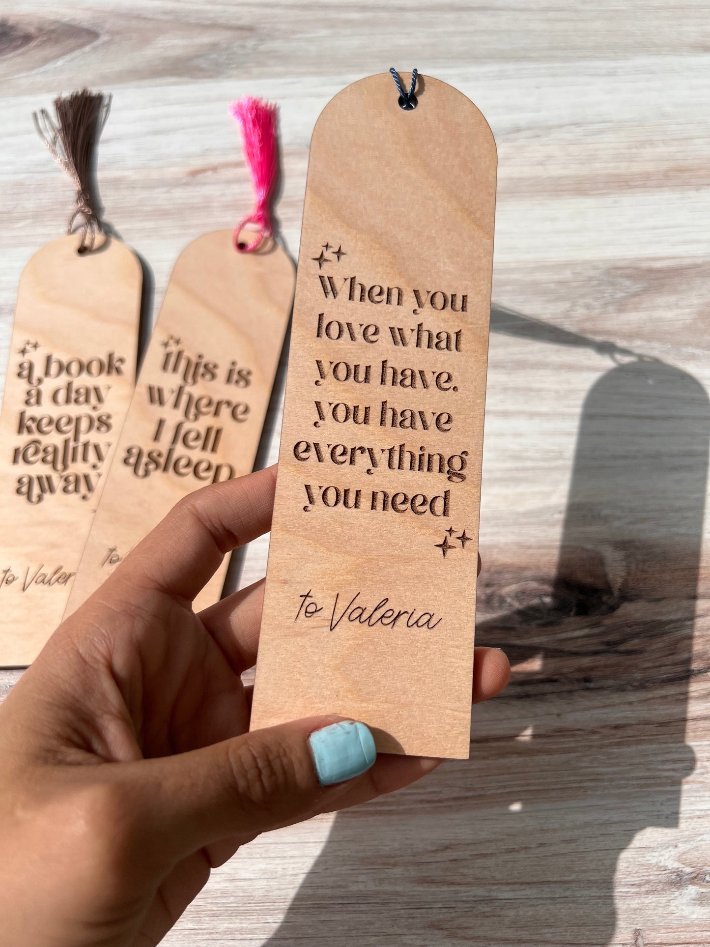 Personalized Wooden Bookmark