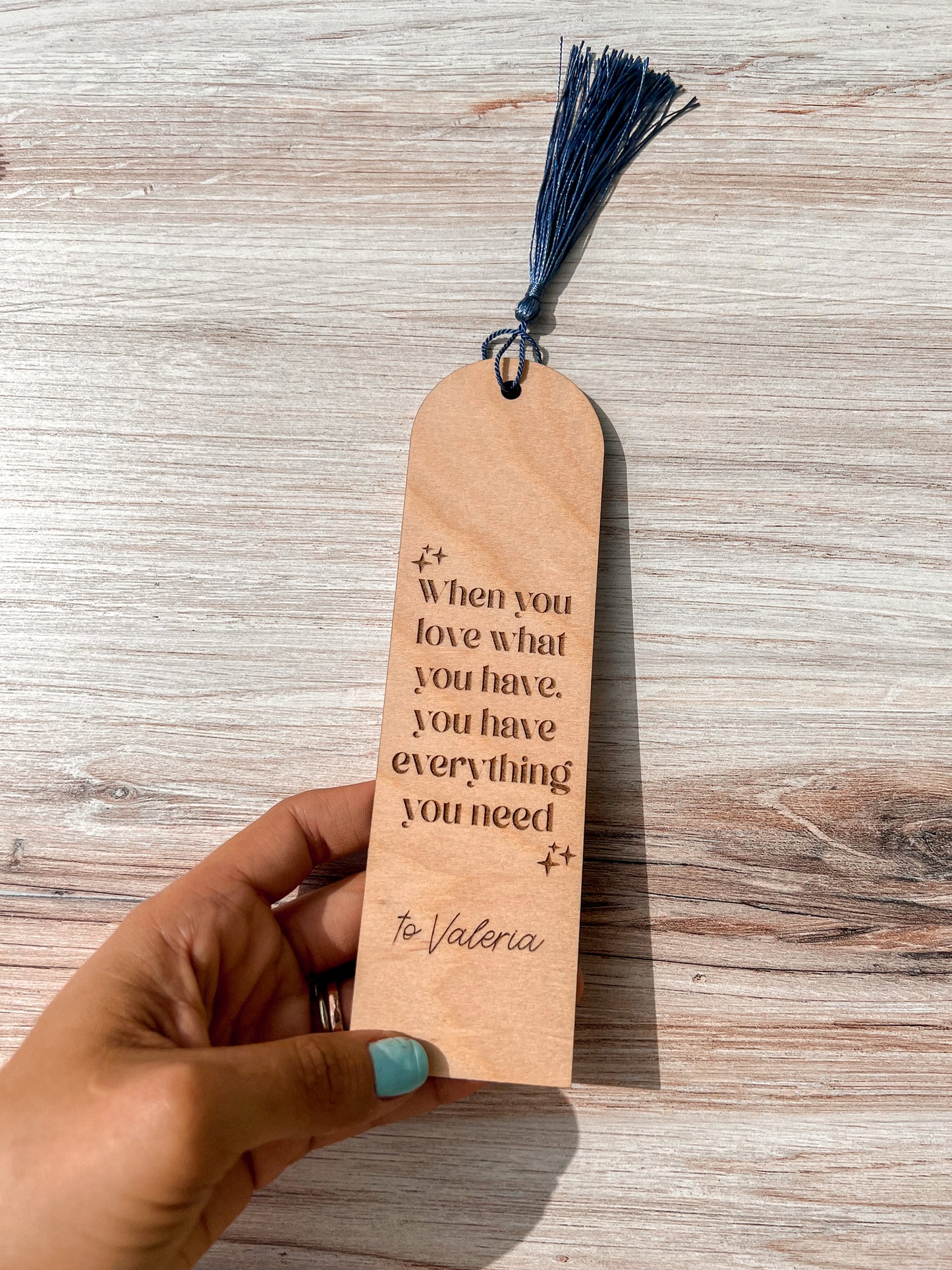 Personalized Wooden Bookmark