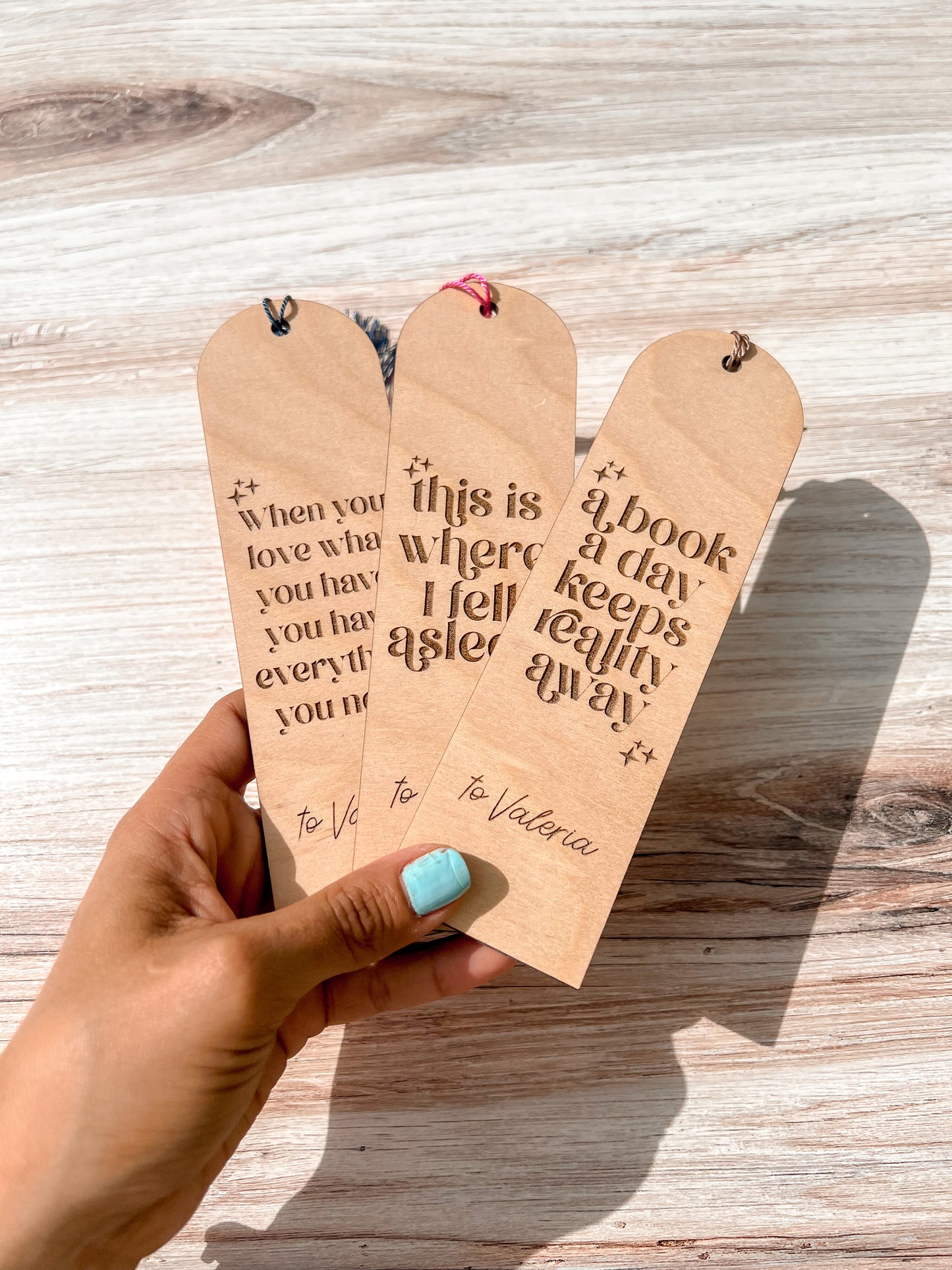 Personalized Wooden Bookmark
