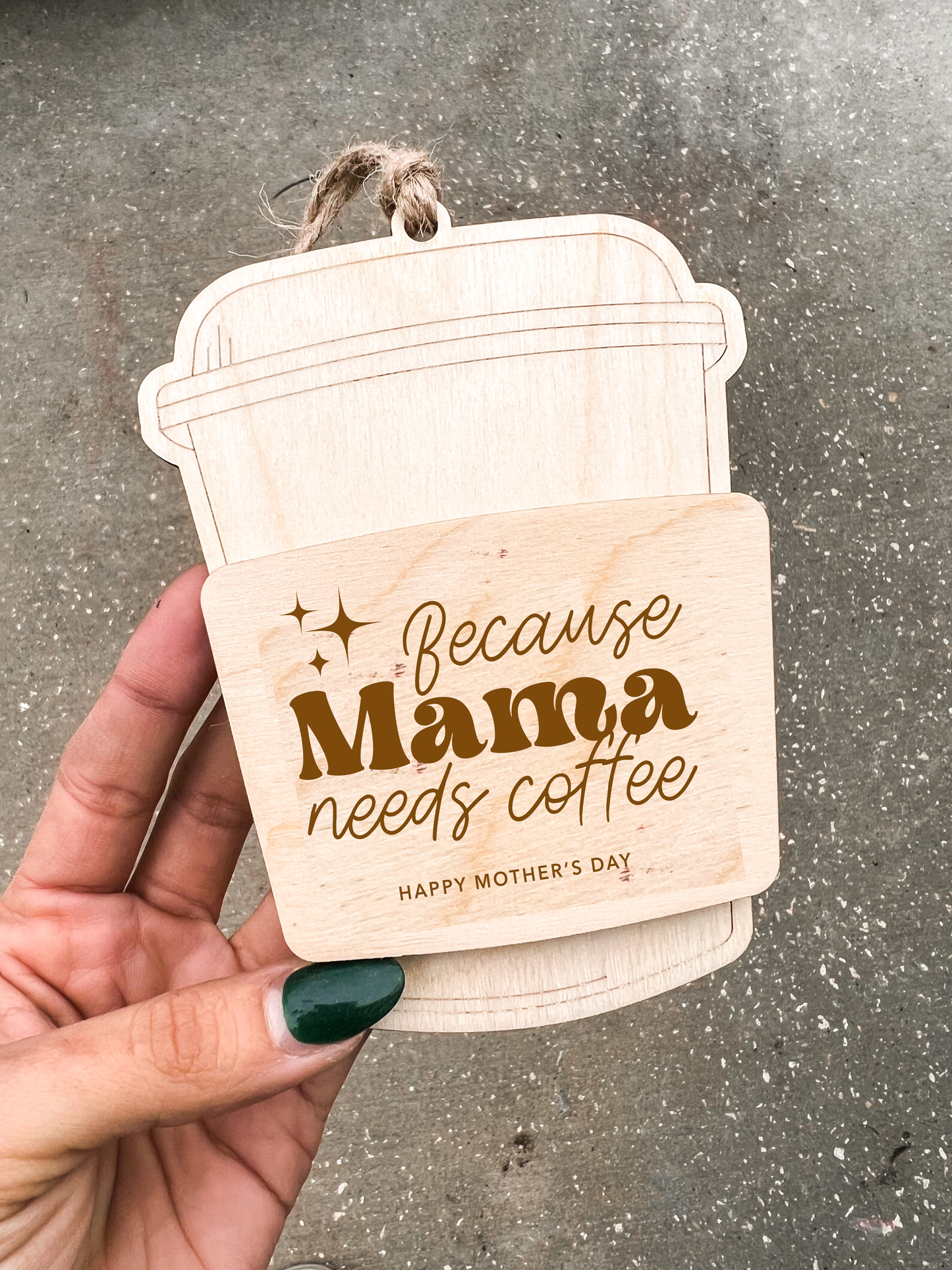 Personalized Gift Card Holder Latte | Mother’s Day