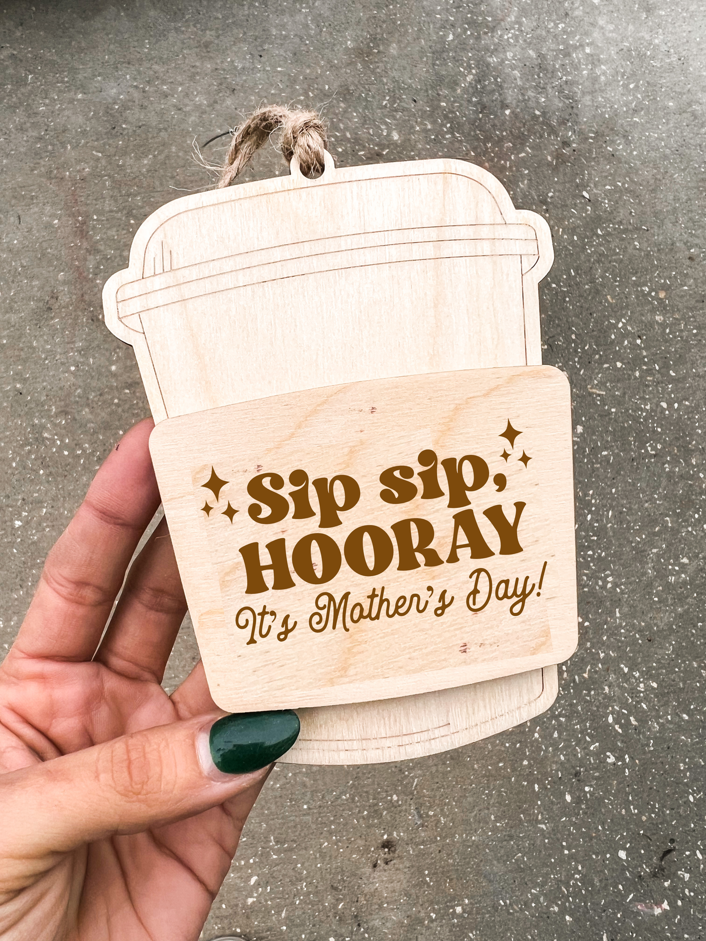Personalized Gift Card Holder Latte | Mother’s Day