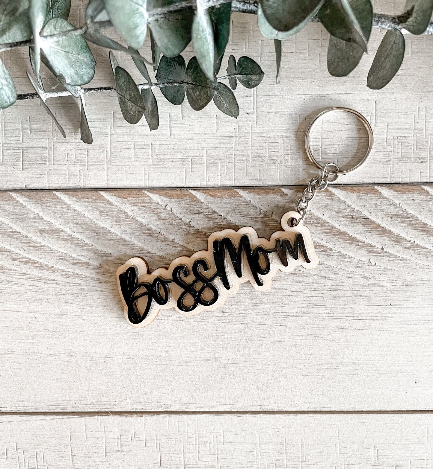 Boss Mom Keychain