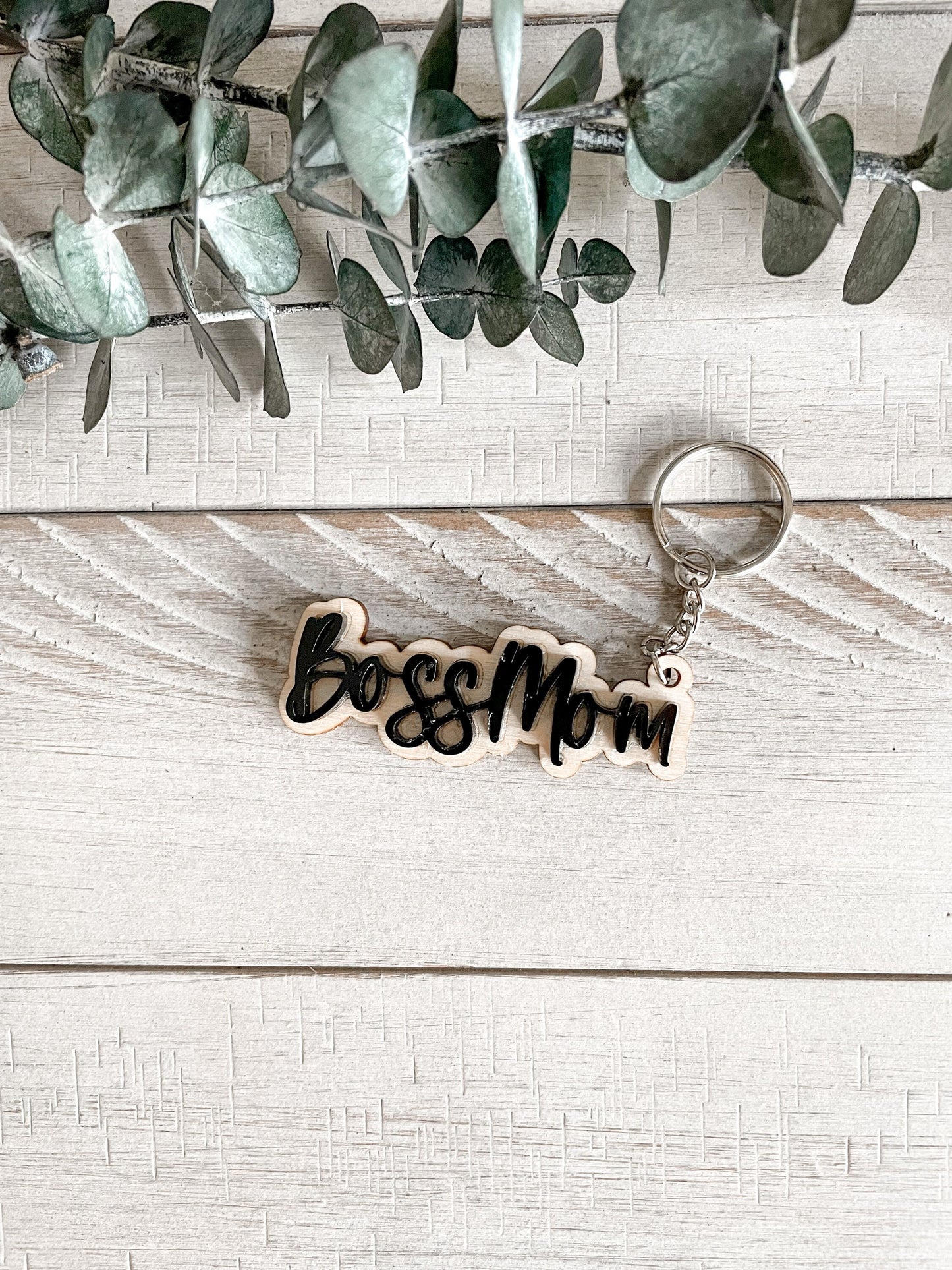 Boss Mom Keychain