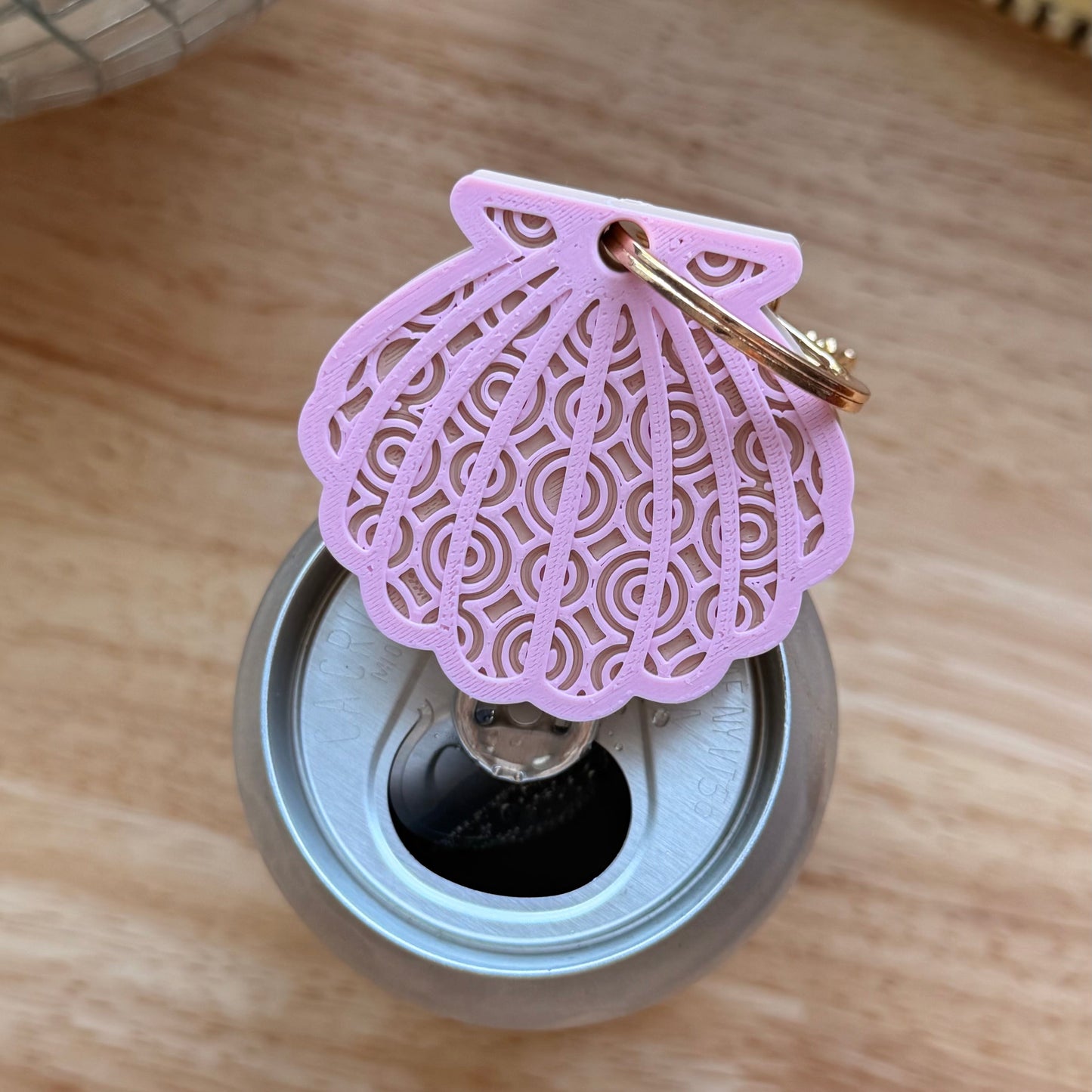 Shell Can Opener Keychain