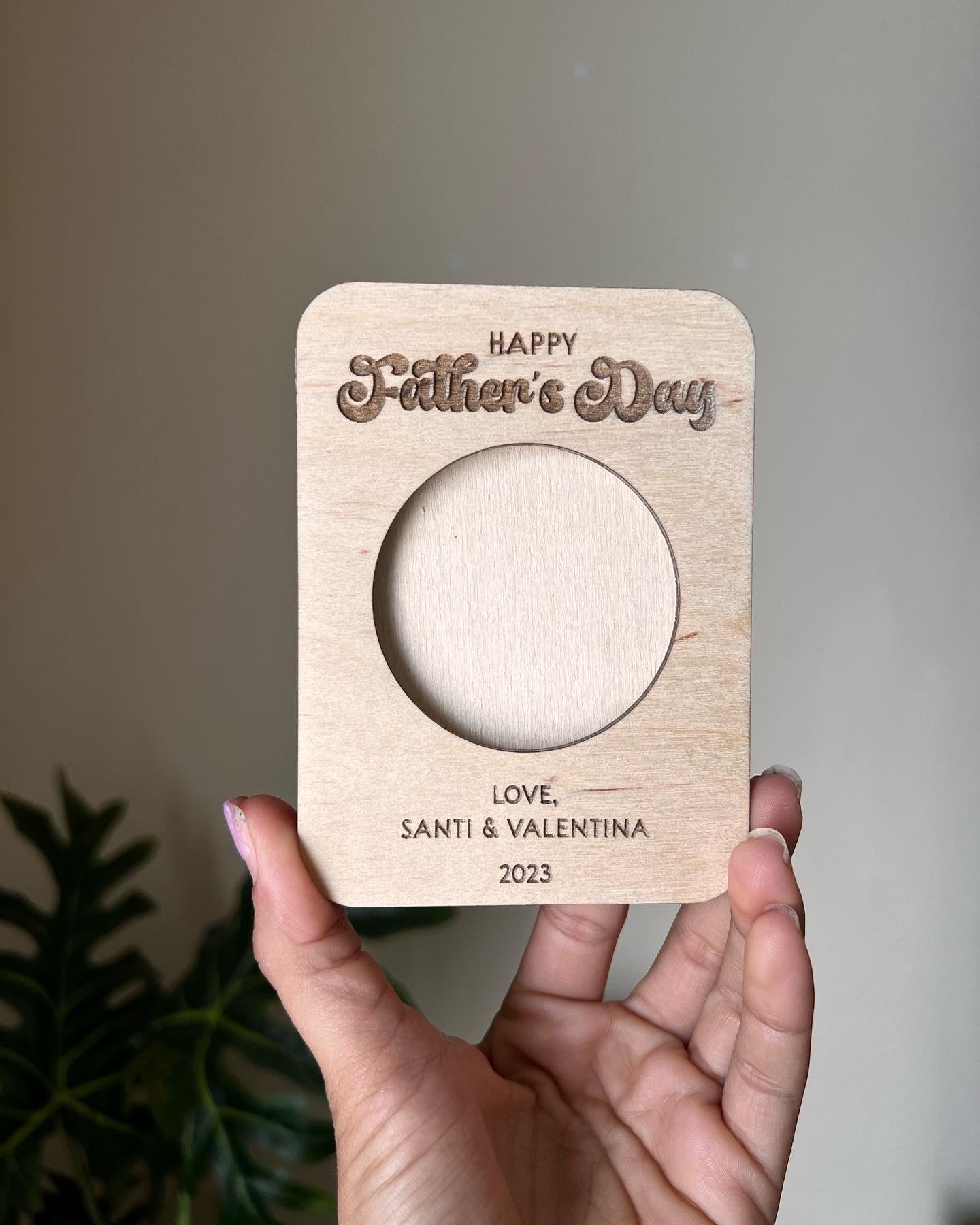 Father's Day Personalized Magnetic Picture Frame