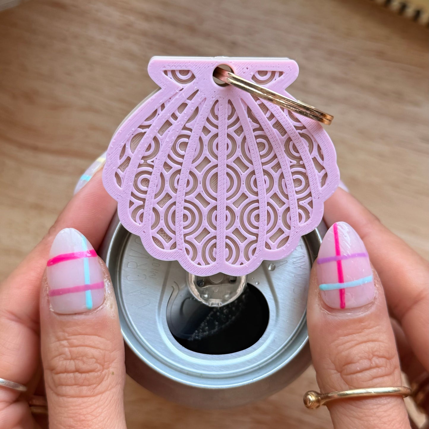 Shell Can Opener Keychain