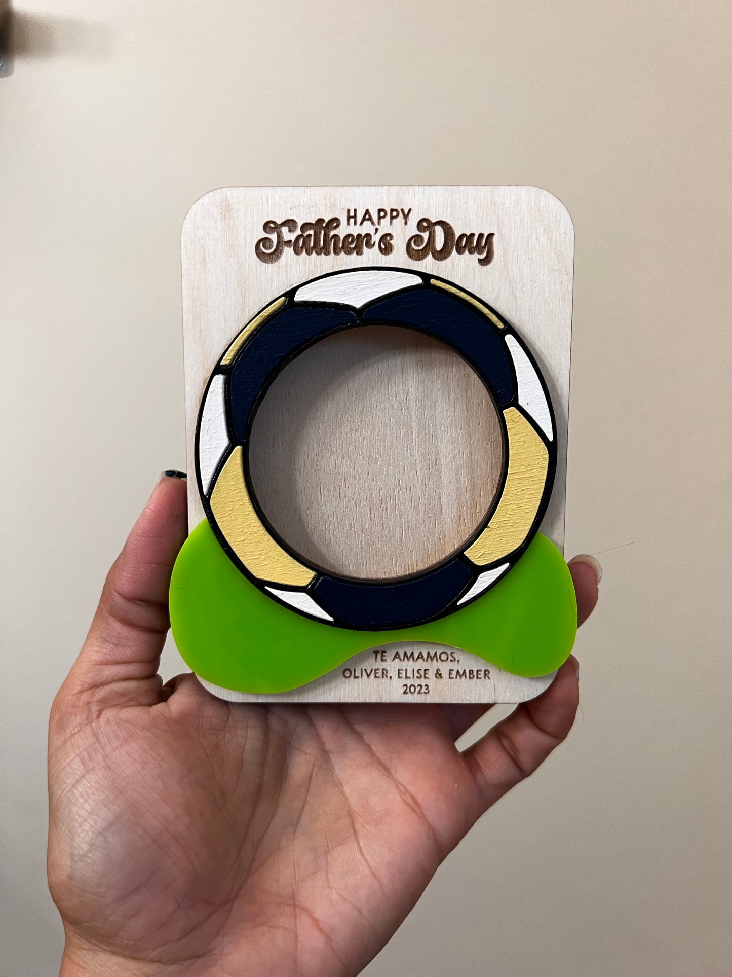 Father's Day Personalized Magnetic Picture Frame