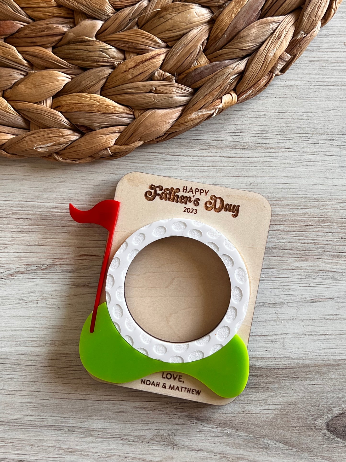Father's Day Personalized Magnetic Picture Frame