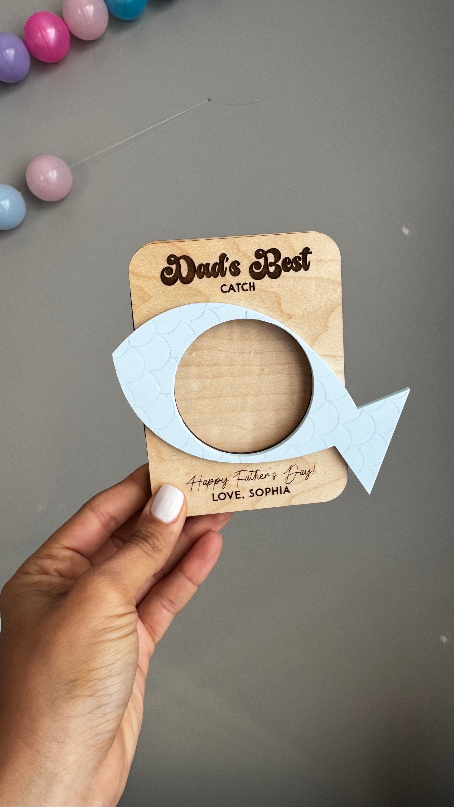 Father's Day Personalized Magnetic Picture Frame
