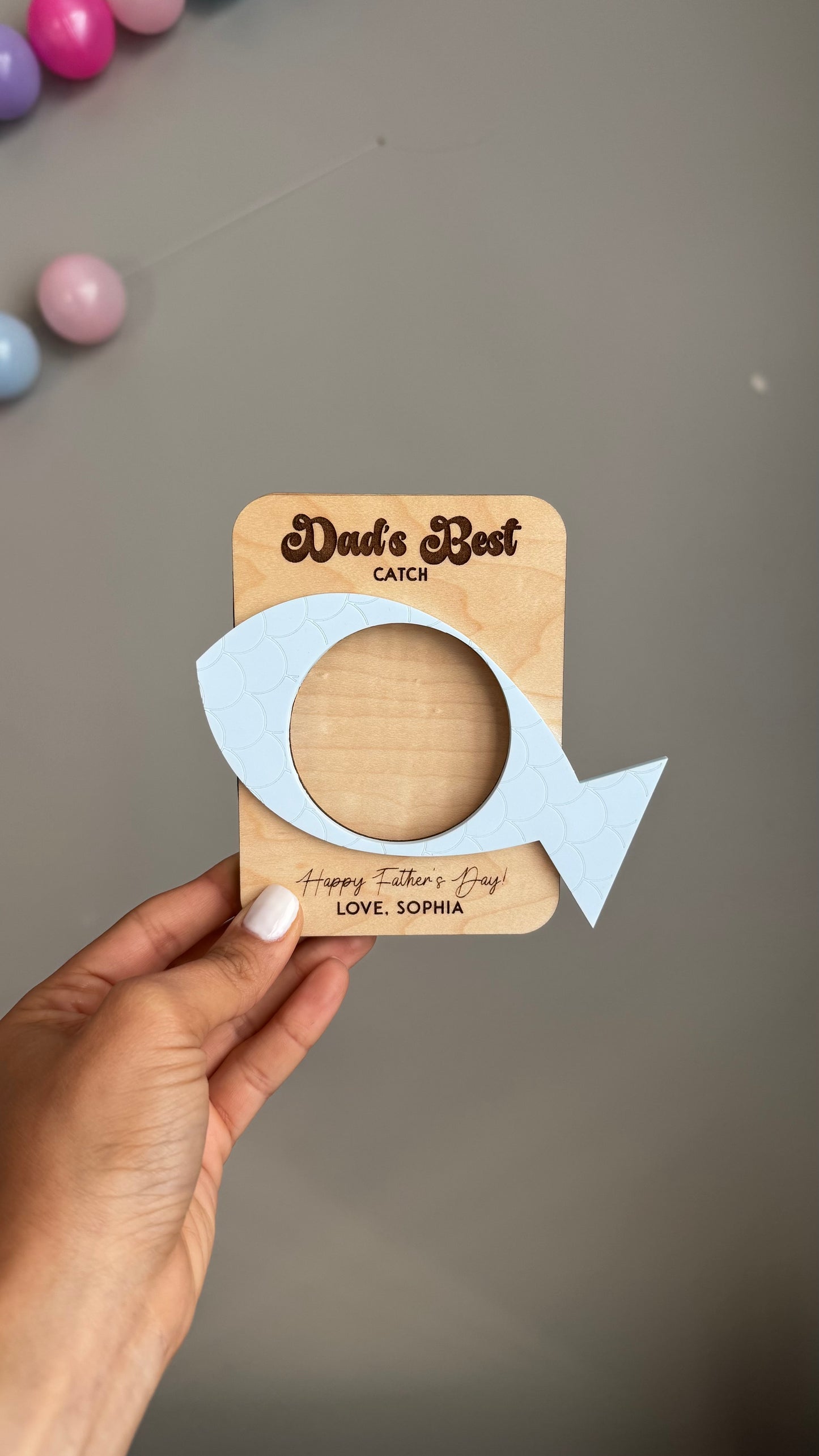 Father's Day Personalized Magnetic Picture Frame
