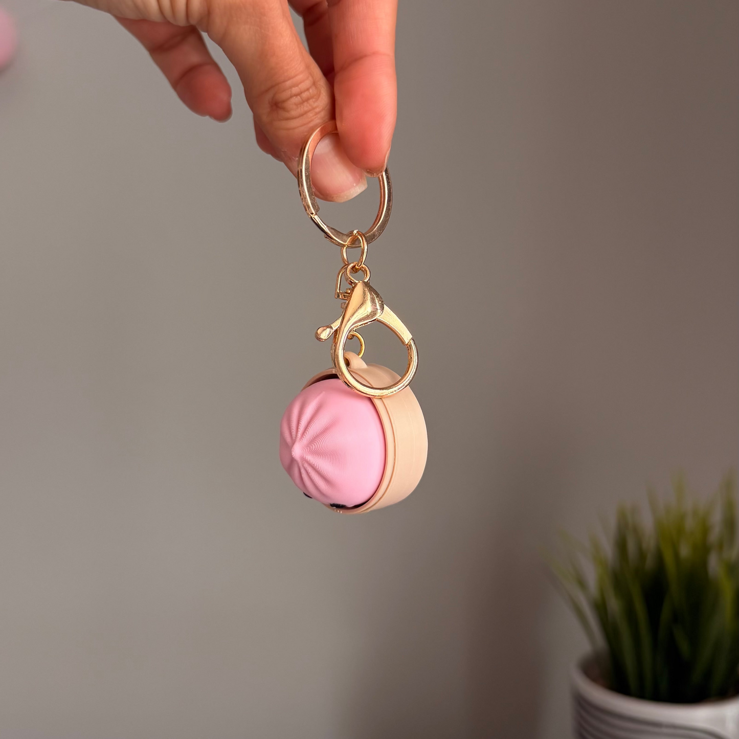 Dumpling Fidget Clicker Keychain