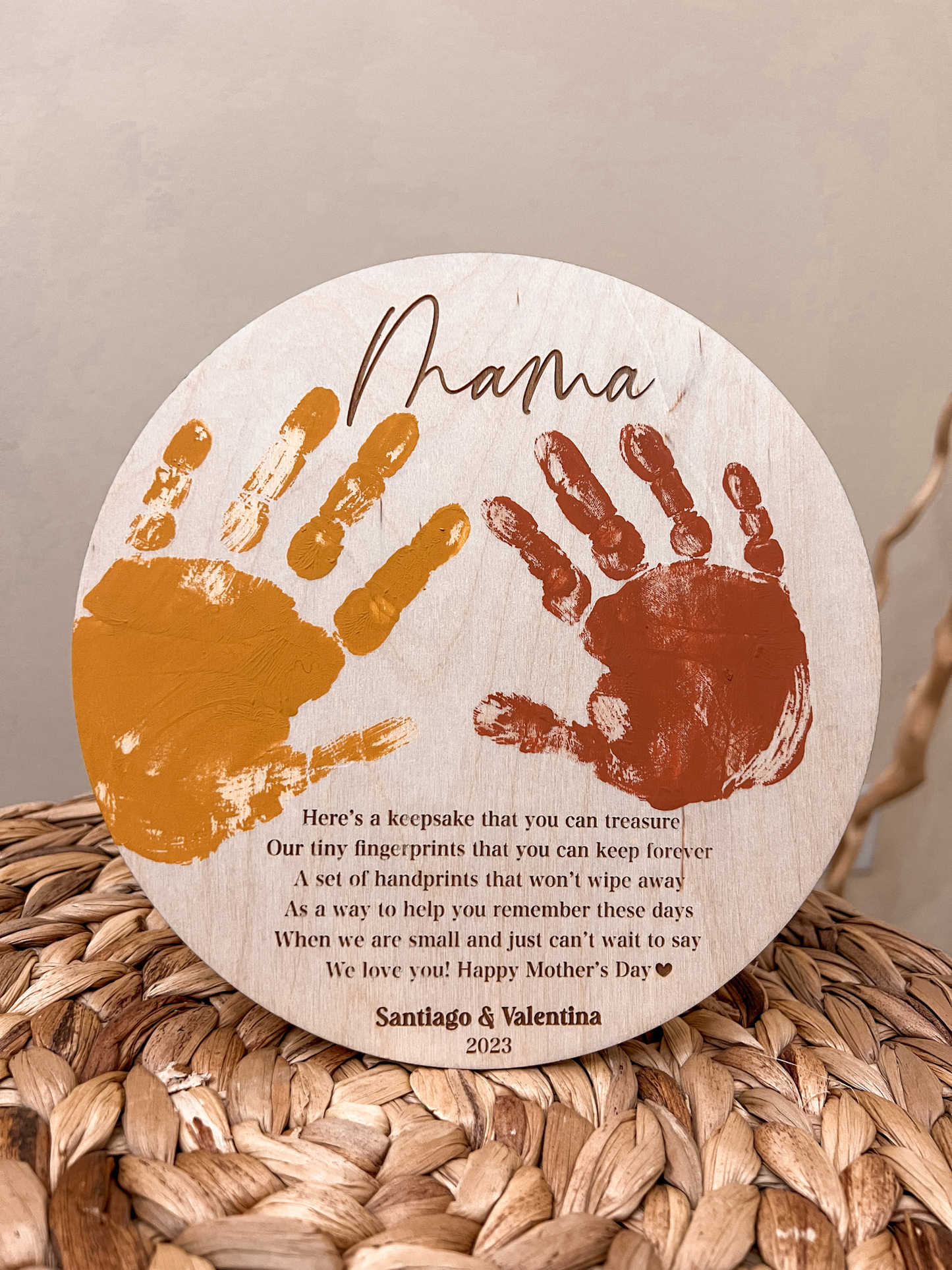 Mother’s Day Handprints Plaque