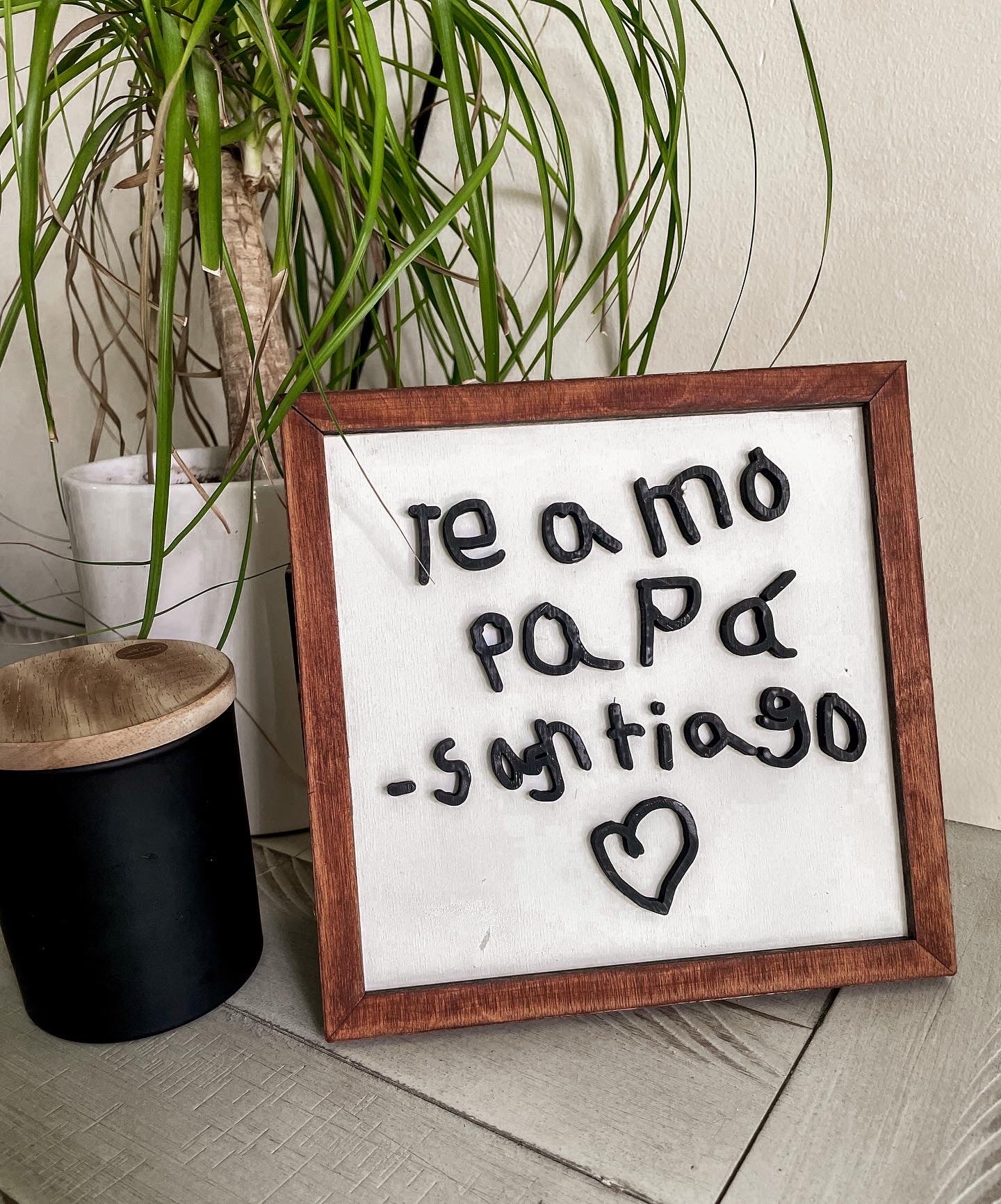 Handwriting Framed Sign – Fabi Design Studio