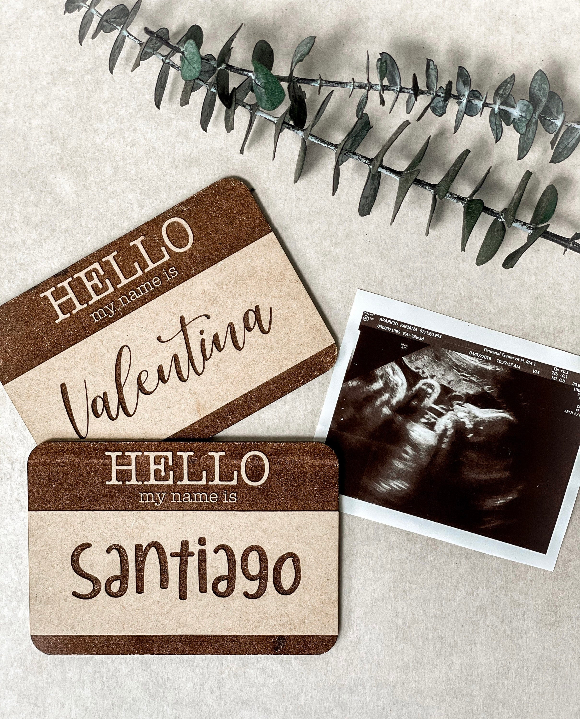 Hello Baby Announcement Sign – Fabi Design Studio