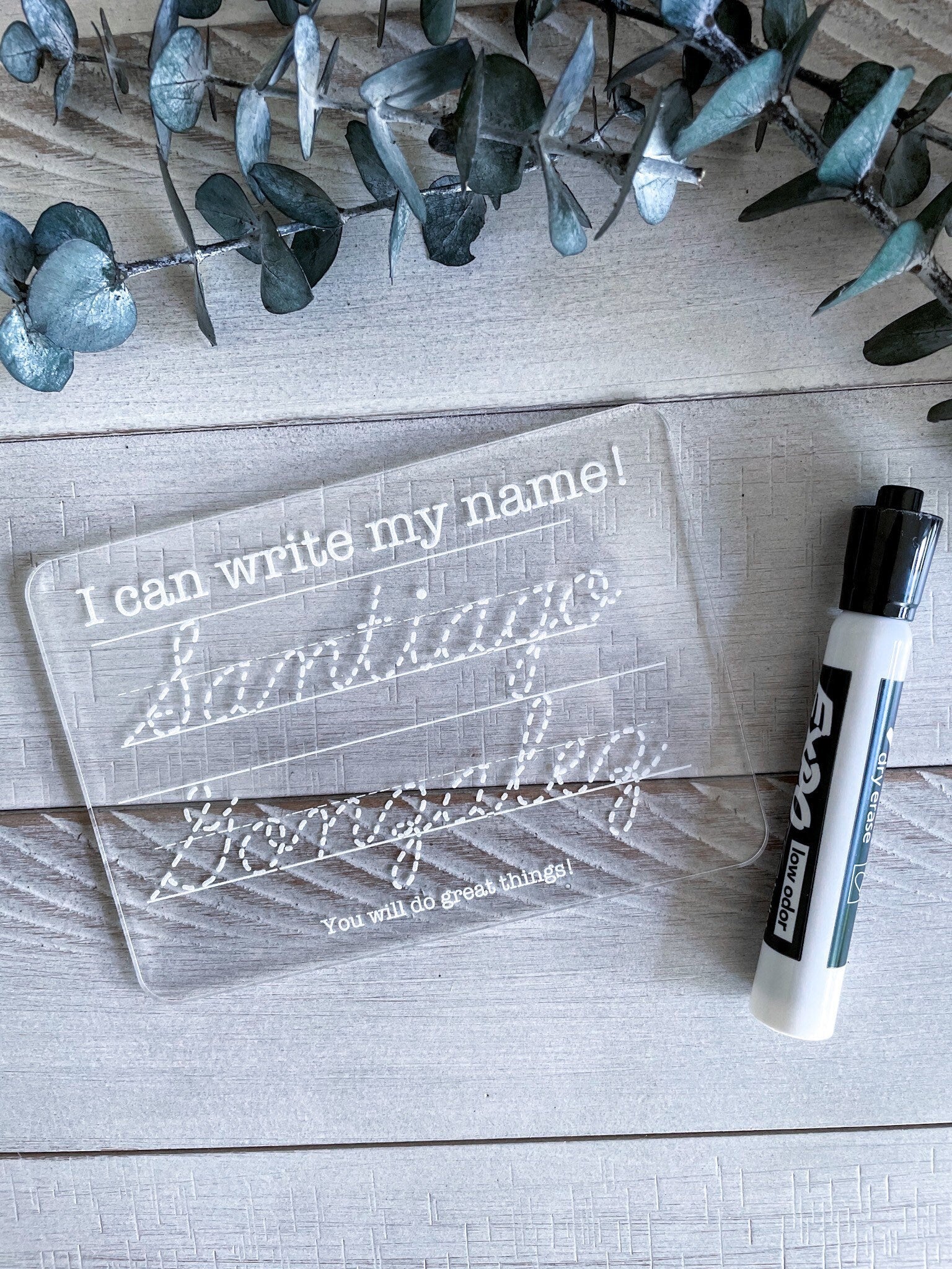 Cursive Name Tracing Board – Fabi Design Studio